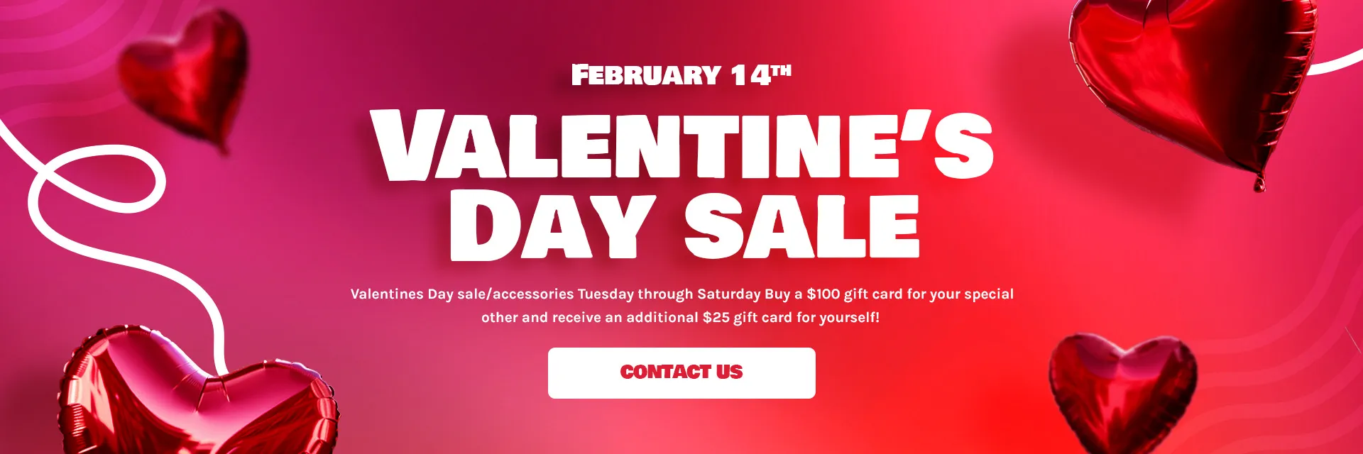 Valentine Day Sale Banner